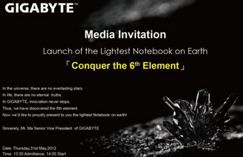 GIGABYTE X11 laptop